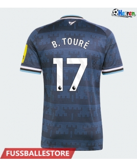 Günstige Newcastle United Bazoumana Toure #17 Auswärtstrikot 2026-27 Kurzarm